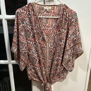 Zara Floral Kimono Top